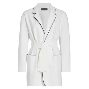 Chiara Boni La Petite Robe Giglaffy Waist Tie Blazer Size 8